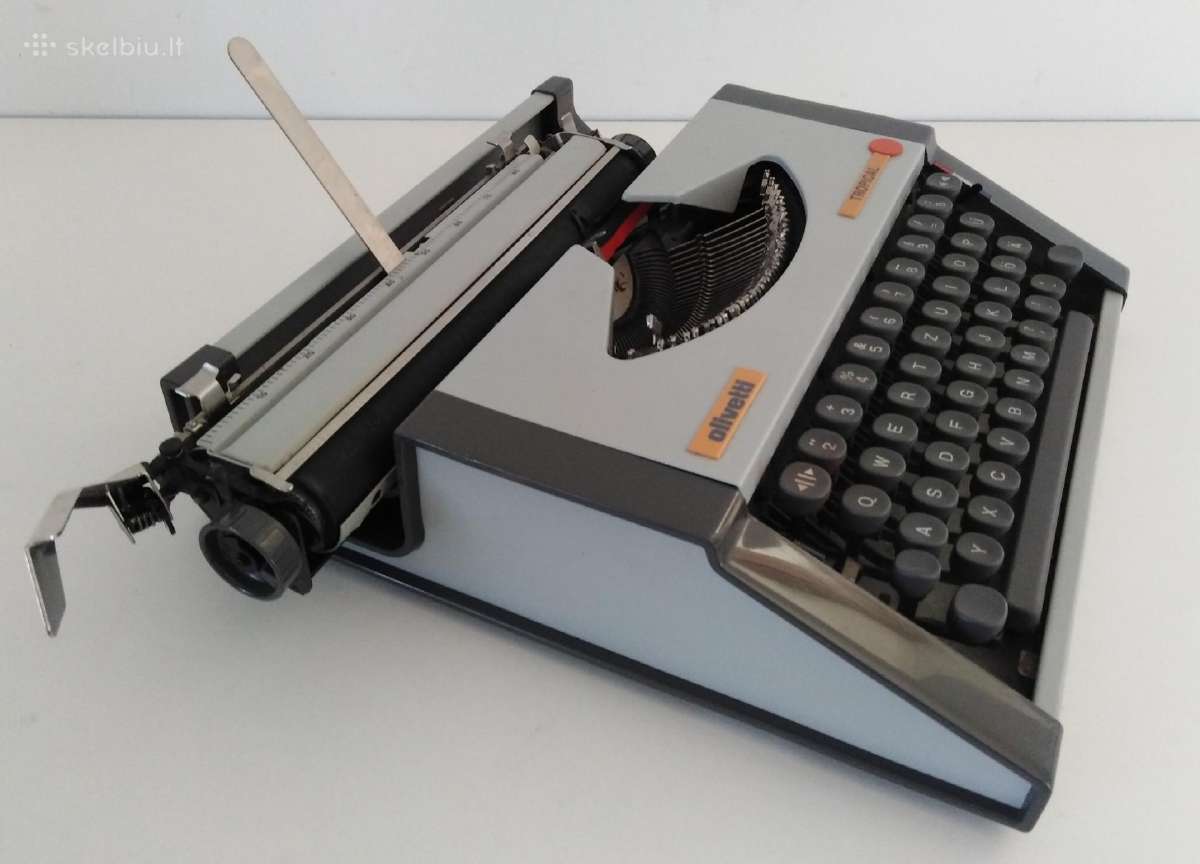 Vintazine Olivetti spausdinimo masinele 1970 m. - nuotraukos Nr. 10
