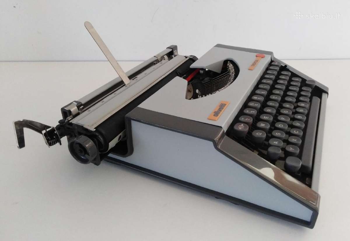 Vintazine Olivetti spausdinimo masinele 1970 m. - nuotraukos Nr. 13