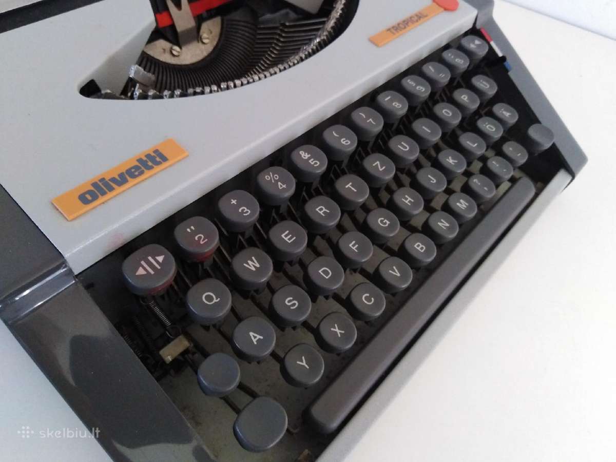 Vintazine Olivetti spausdinimo masinele 1970 m. - nuotraukos Nr. 14