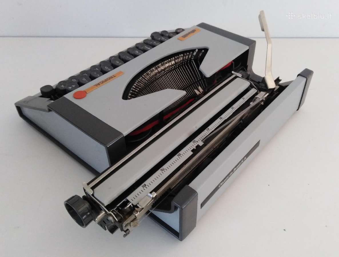 Vintazine Olivetti spausdinimo masinele 1970 m. - nuotraukos Nr. 11