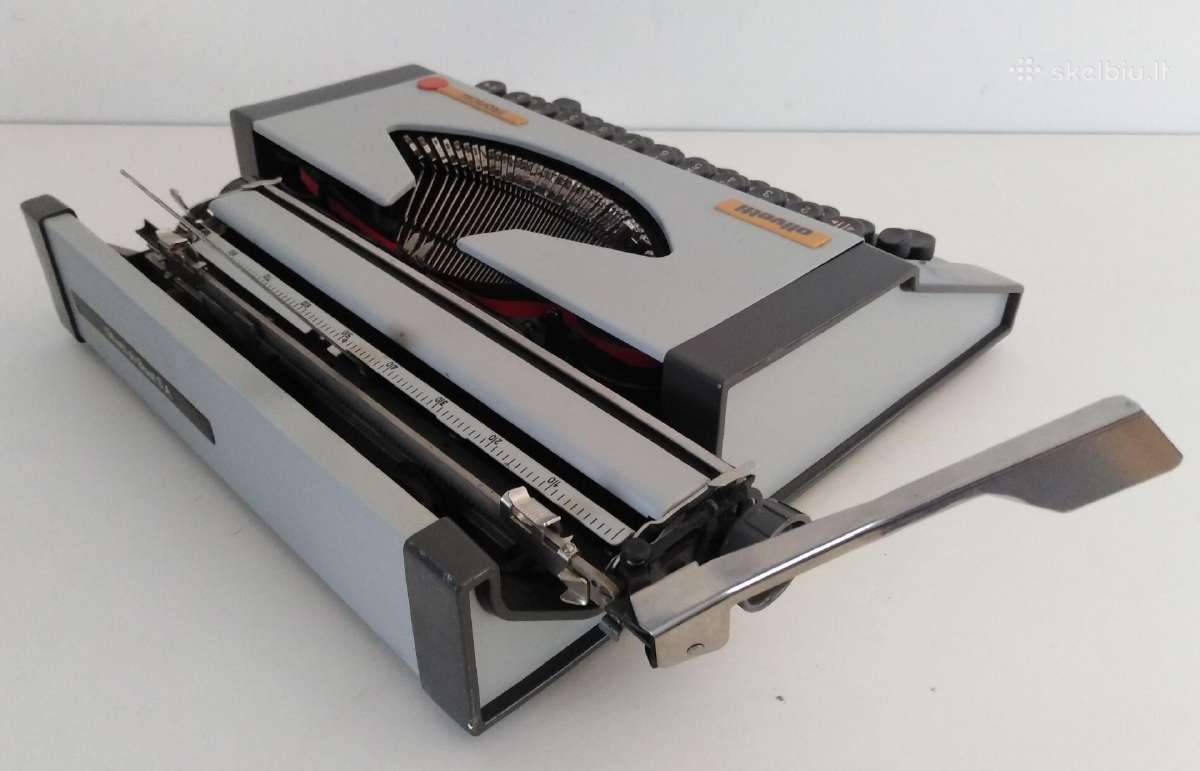 Vintazine Olivetti spausdinimo masinele 1970 m. - nuotraukos Nr. 15