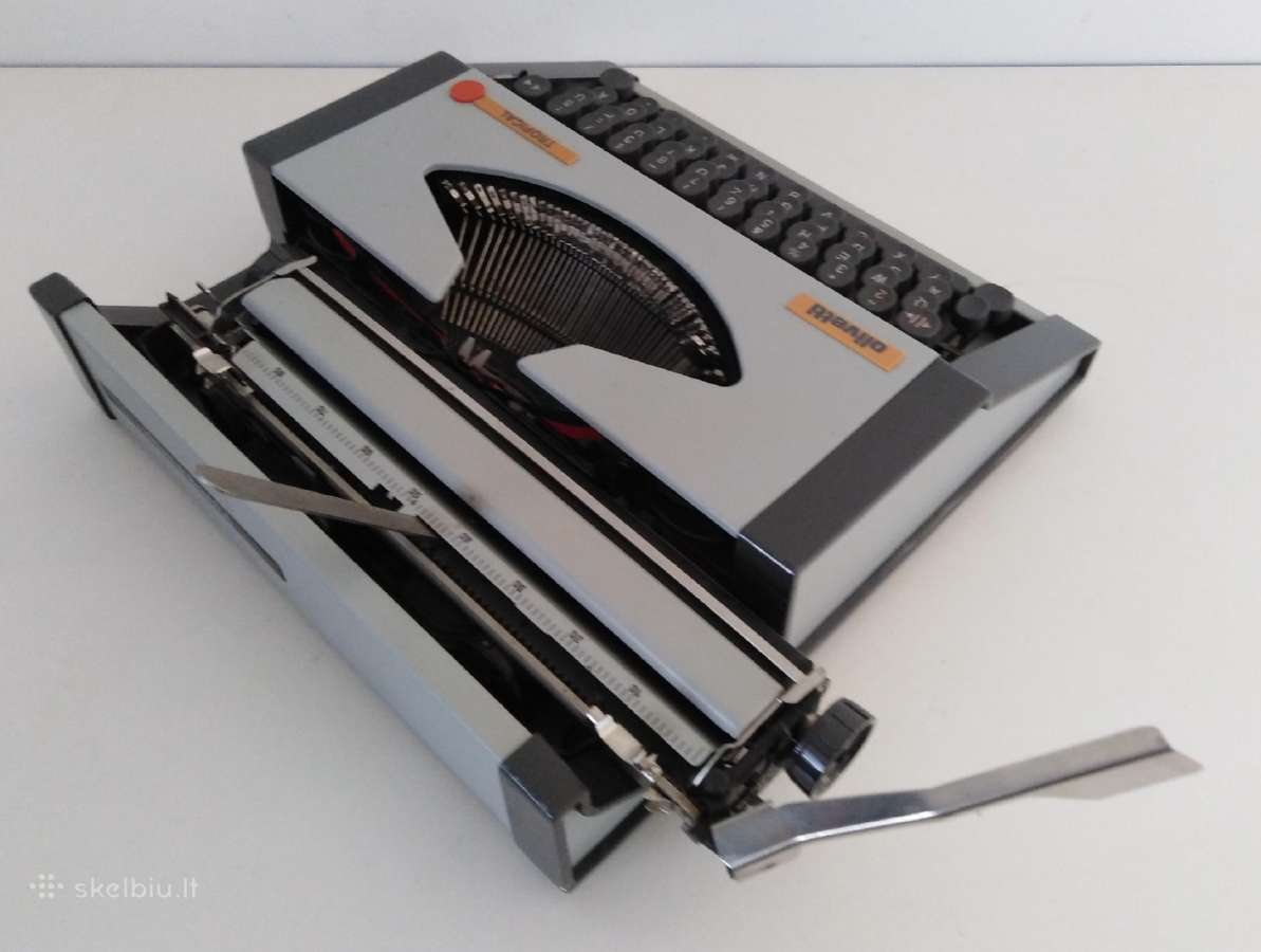 Vintazine Olivetti spausdinimo masinele 1970 m. - nuotraukos Nr. 12