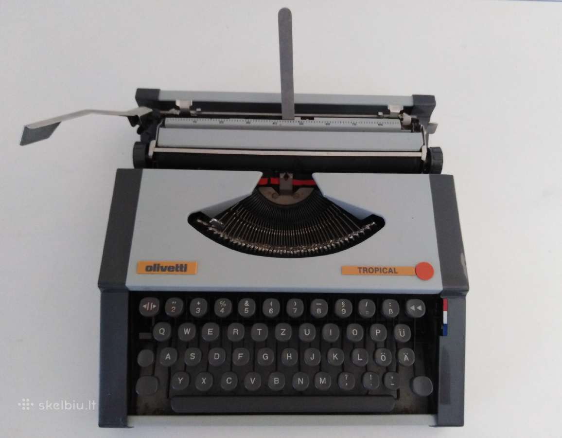Vintazine Olivetti spausdinimo masinele 1970 m. - nuotraukos Nr. 16
