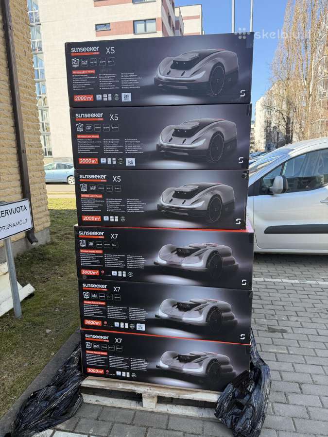 Vejos robotukai sunseeker x5 ir x7