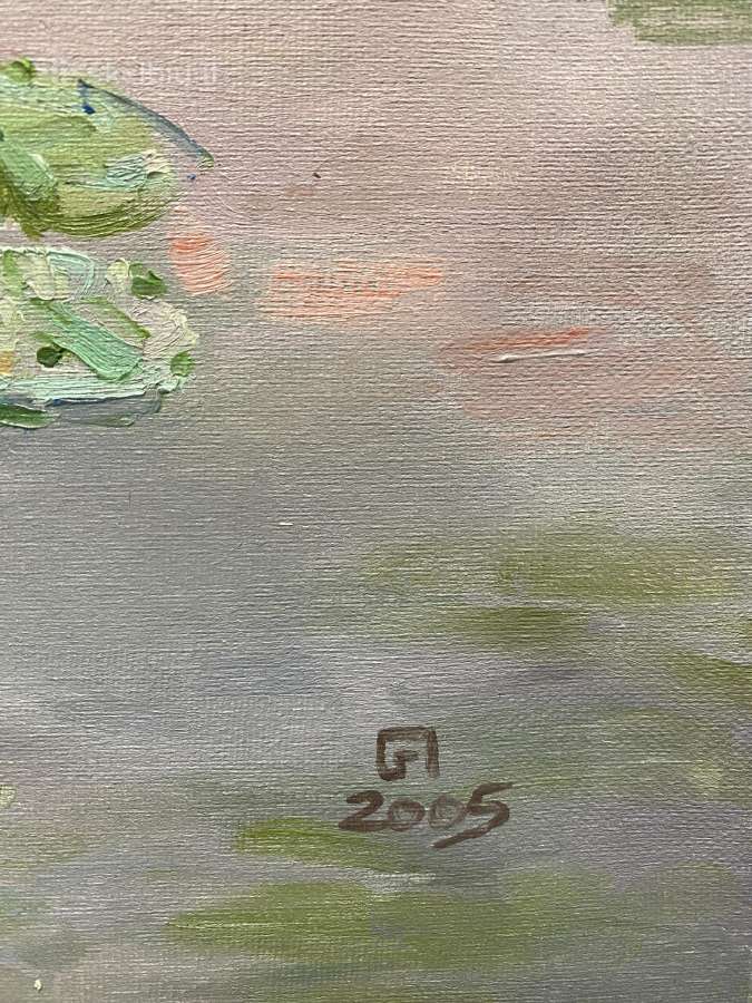 Paveikslas Tvenkinys, dail. Jurijus Grigorovičius - nuotraukos Nr. 2