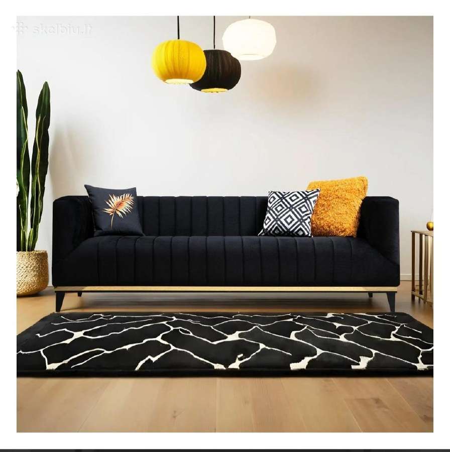 Juoda sofa - nuotraukos Nr. 2