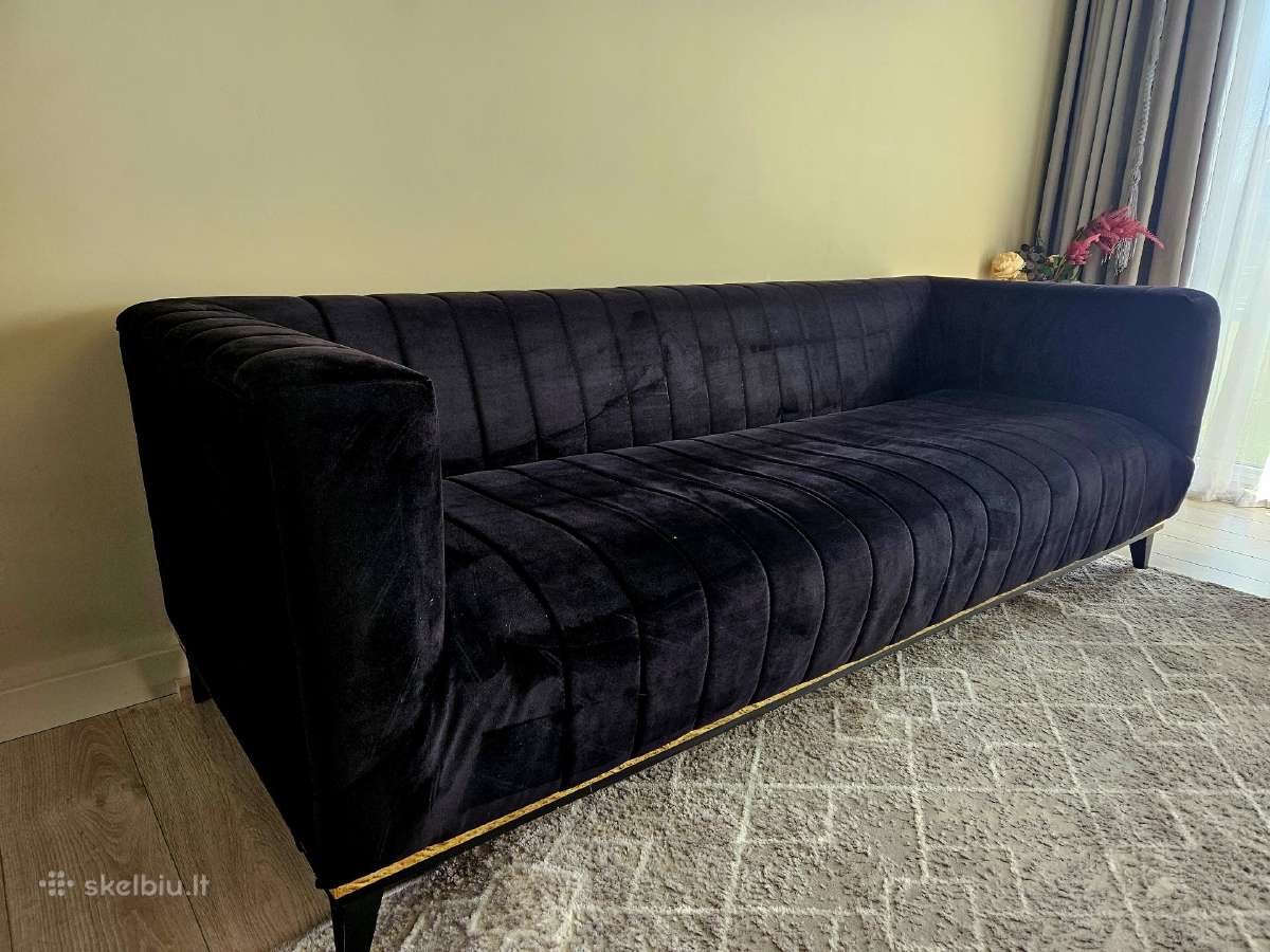 Juoda sofa - nuotraukos Nr. 5