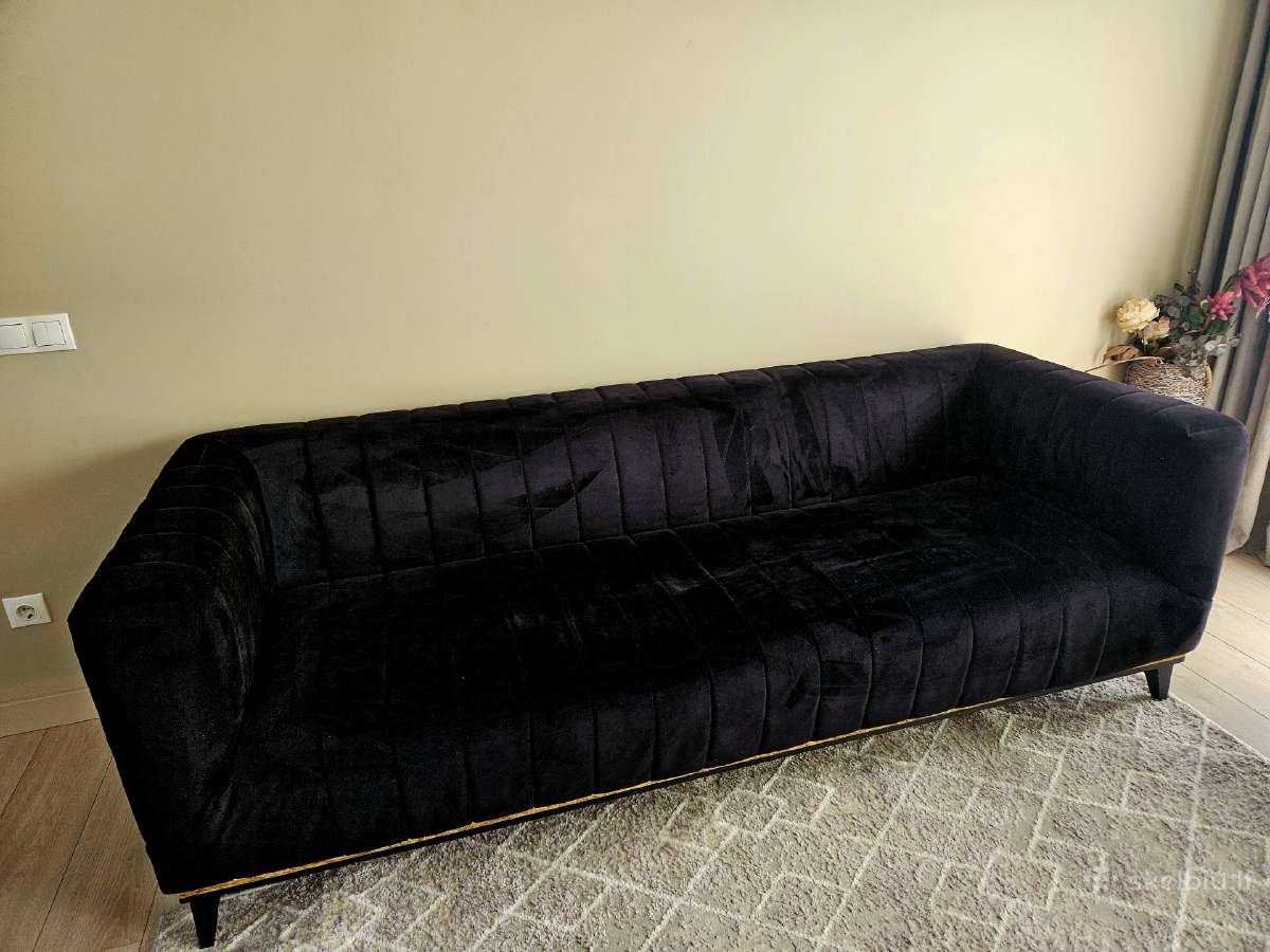 Juoda sofa - nuotraukos Nr. 7