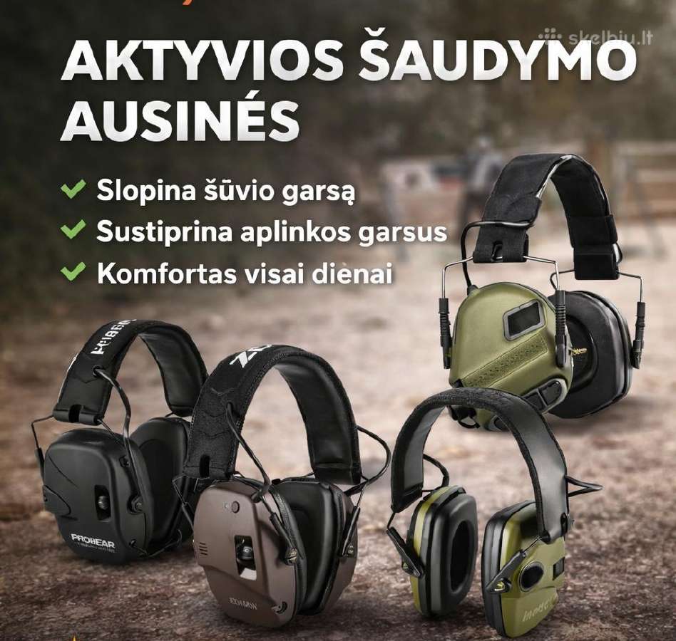 Šaudymo apsauginės ausinės medžioklės ausinės