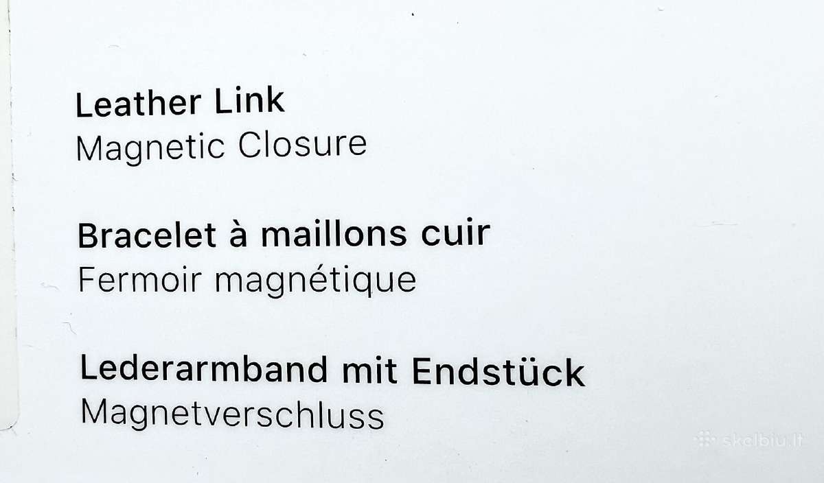 Originalus dirželis Apple Watch Leather Link 45 mm - nuotraukos Nr. 3