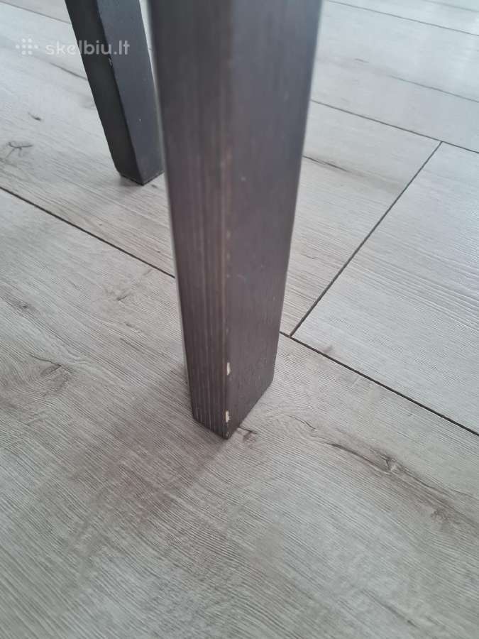 Paaukštintas valgomojo stalas + 4 kėdės - nuotraukos Nr. 4