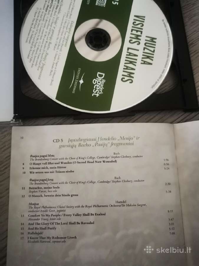 "Muzika visiems laikams" 5cd kompaktai - nuotraukos Nr. 6