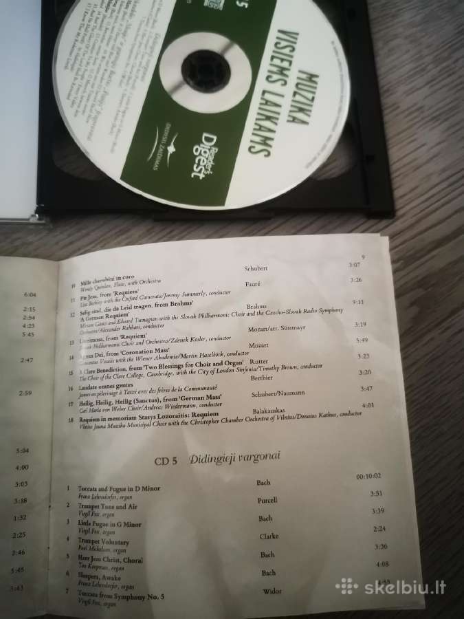 "Muzika visiems laikams" 5cd kompaktai - nuotraukos Nr. 8