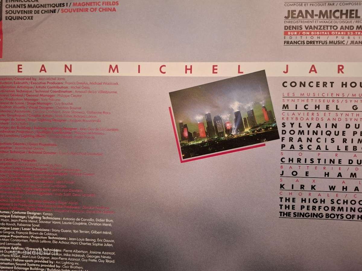 Jean Michel Jarre 1987 “En Concert Lyon/houston - nuotraukos Nr. 4