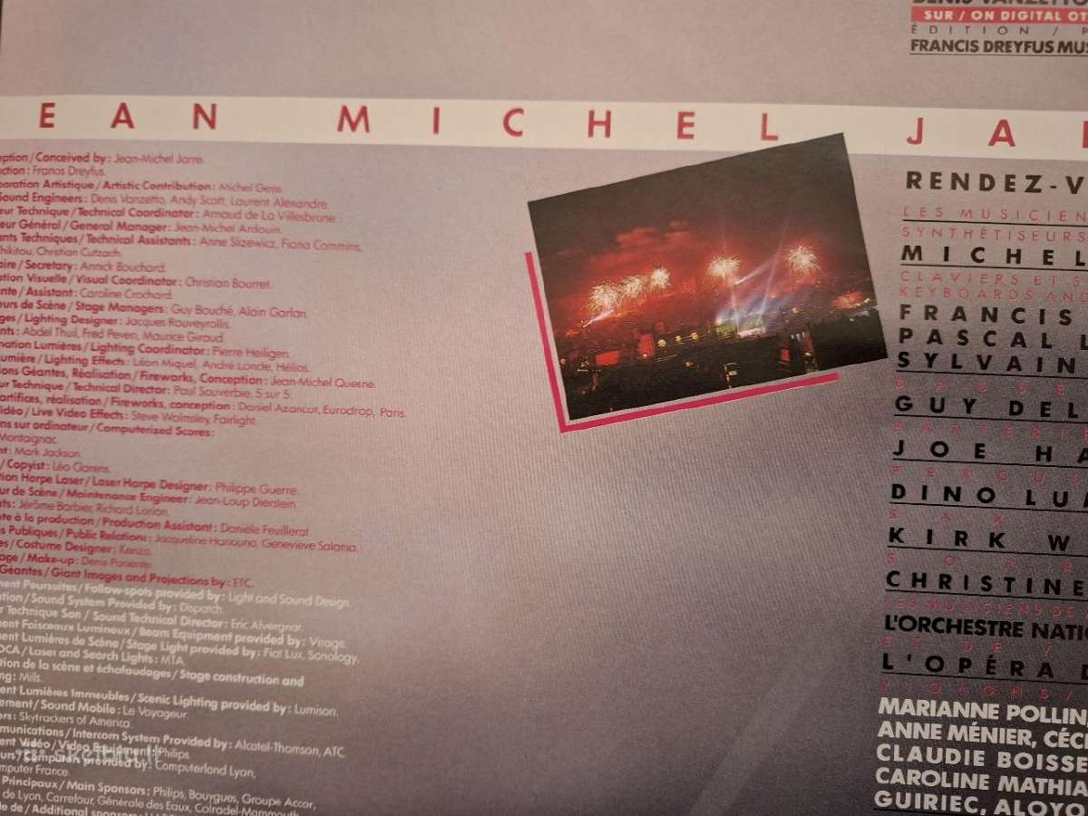 Jean Michel Jarre 1987 “En Concert Lyon/houston - nuotraukos Nr. 5