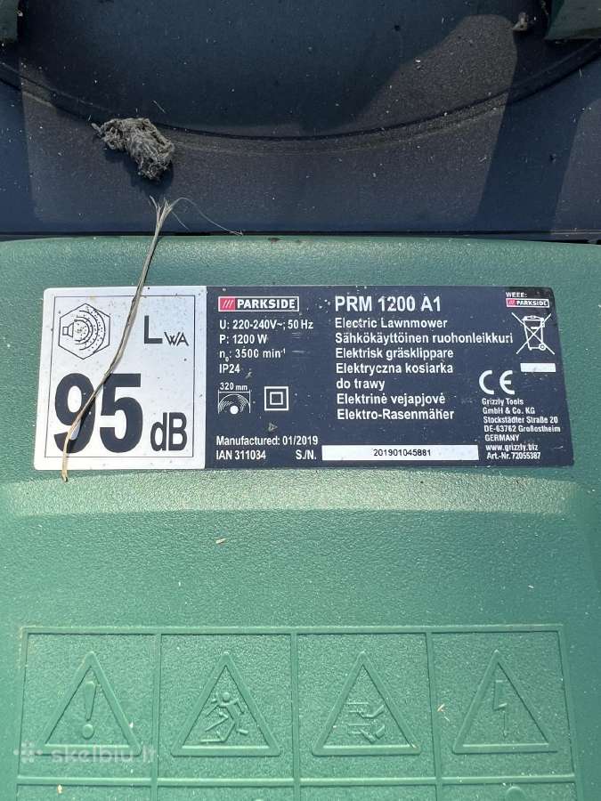 Veikiančios vejapjovės laidinės makita ir parkside - nuotraukos Nr. 3
