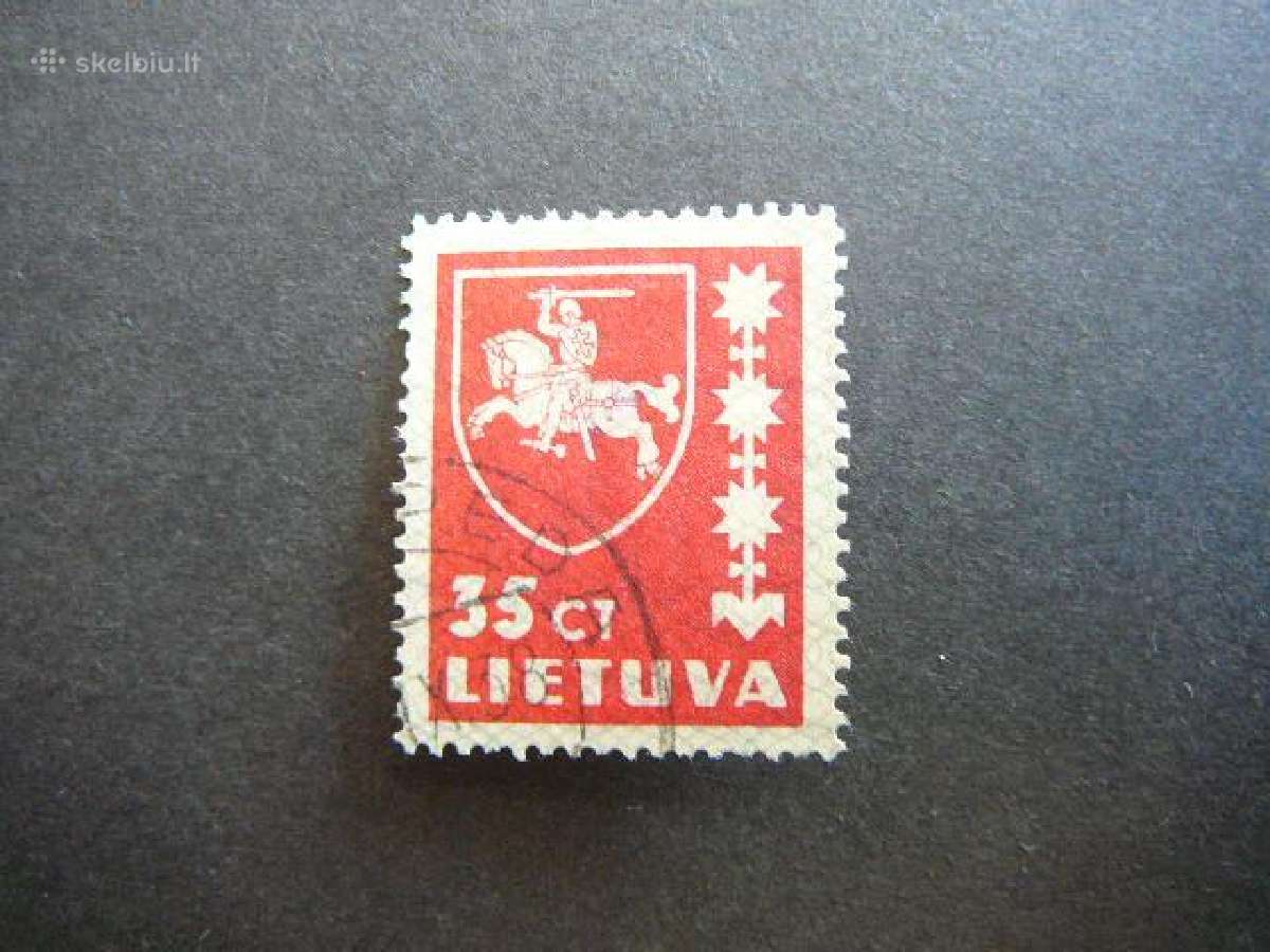 Lietuva 1937 Standartai 35ct antsp. 415a