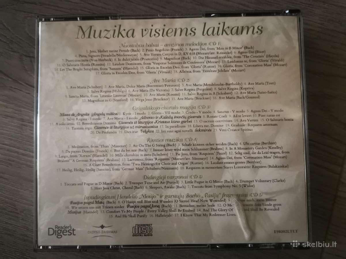 "Muzika visiems laikams" 5cd kompaktai - nuotraukos Nr. 2