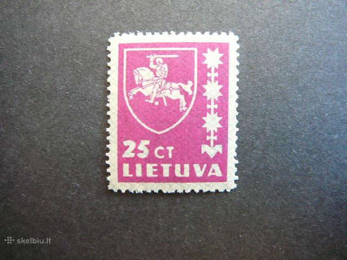 Lietuva 1937 Standartai 25ct svarus Mnh 414s