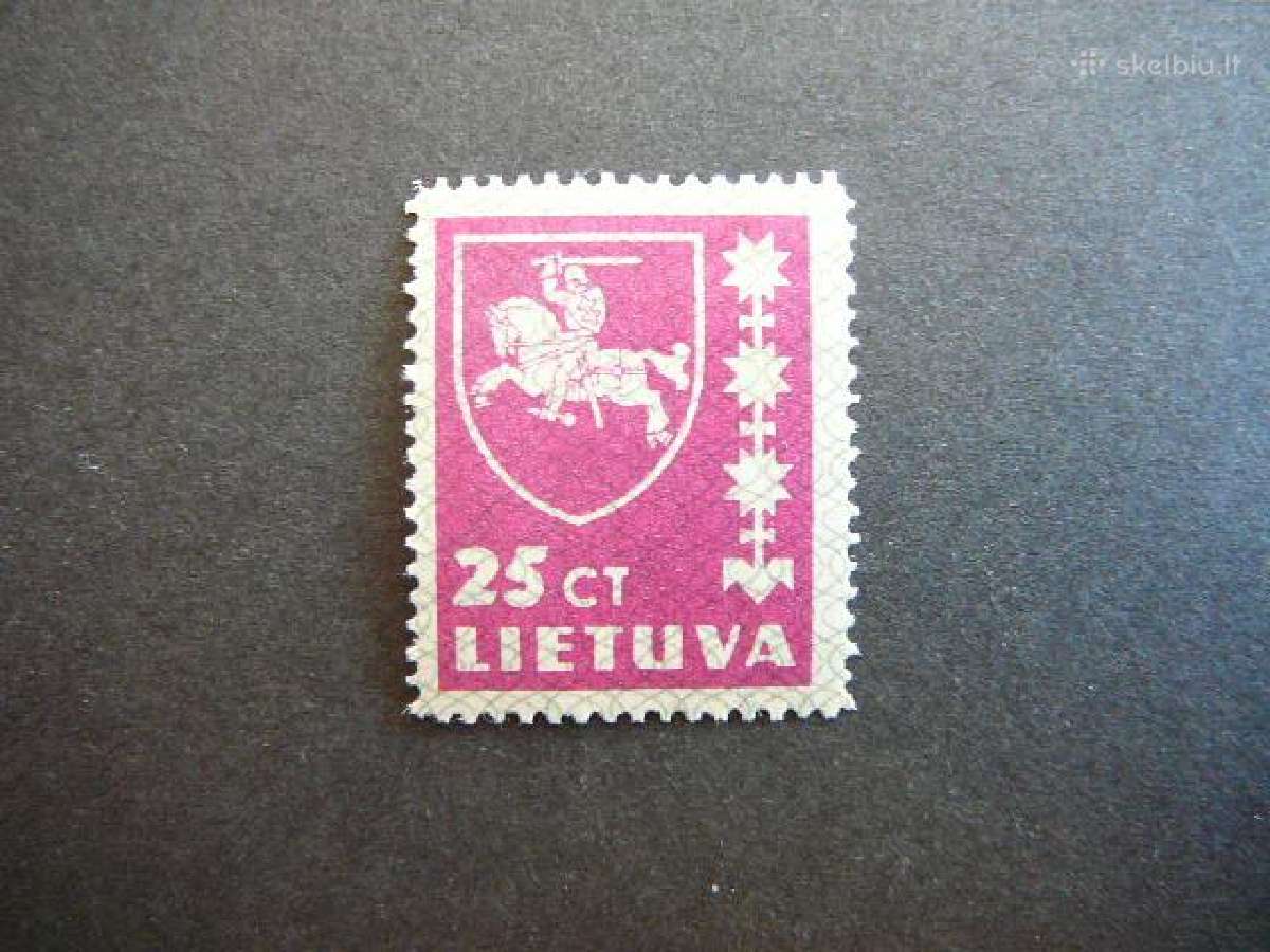 Lietuva 1937 Standartai 25ct svarus Mlh 414sp