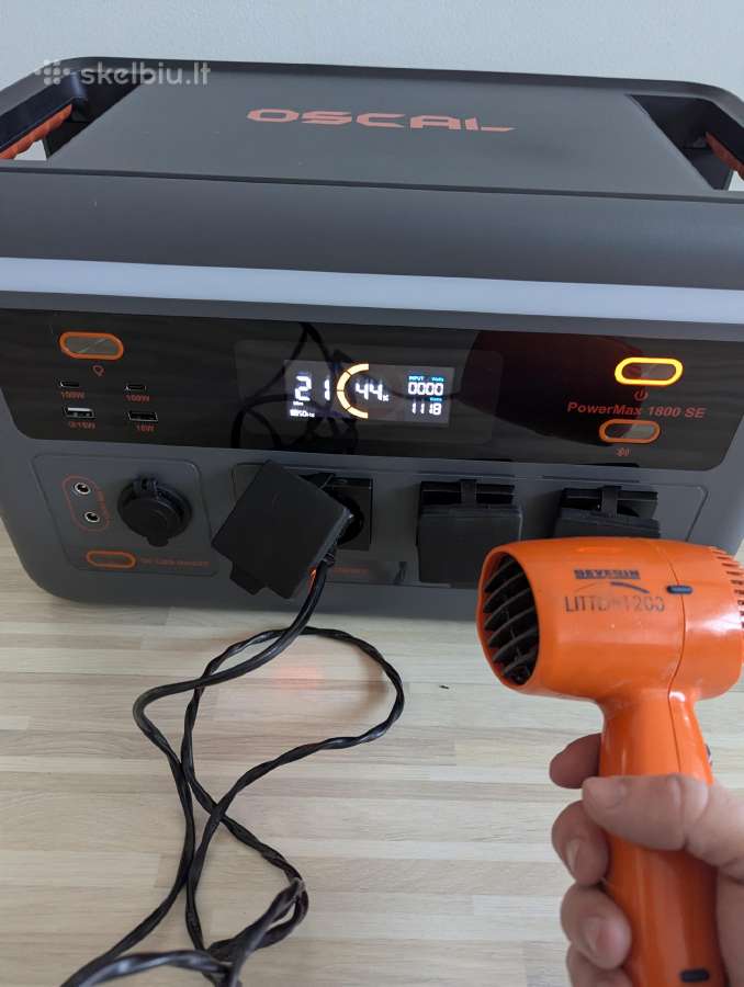 Oscal Powermax1800se energijos stotelė - nuotraukos Nr. 8