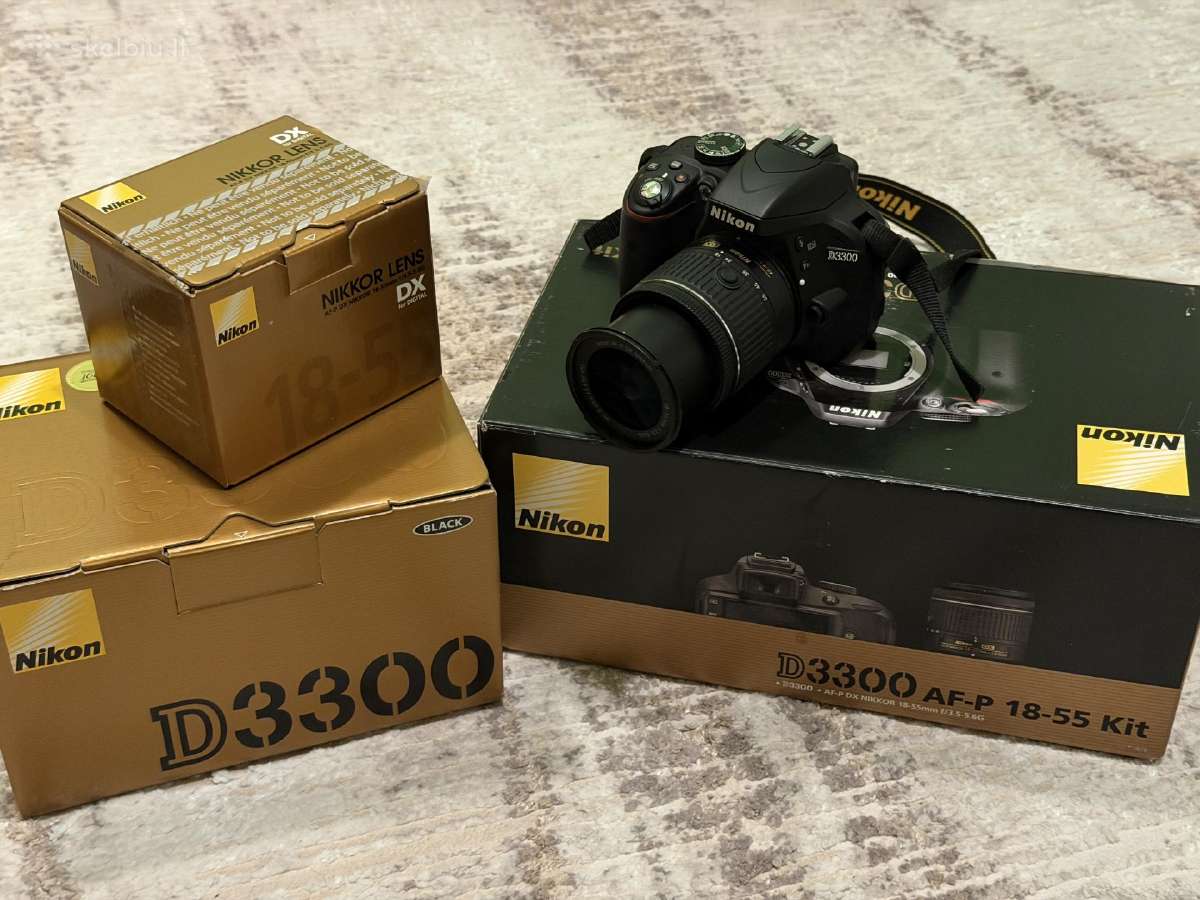 Nikon D3300 / Dslr / Af-s 18-55mm / 1k kadrų