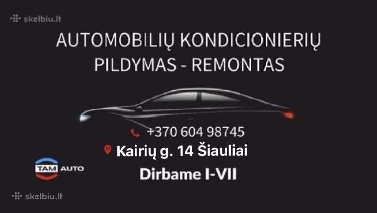 Kondicionierių pildymas remontas