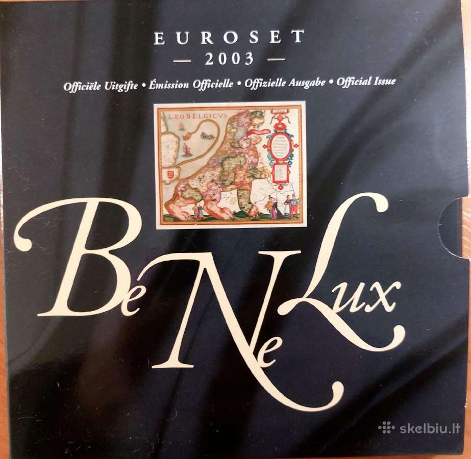 Parduodu Benelux 2003 m. euromonetų rinkinį.