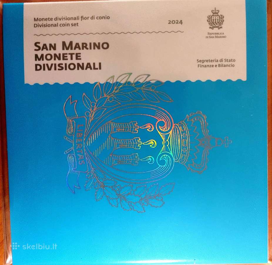 Parduodu San Marino 2024 m. euromonetų rinkinį