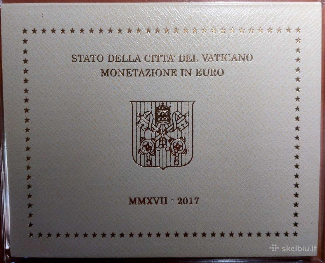 Parduodu Vatikano 2017 m. euromonetų rinkinį
