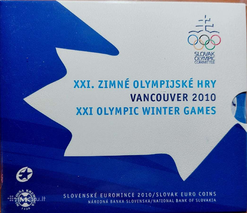 Parduodu Slovakija 2010 m. euromonetų rinkinį