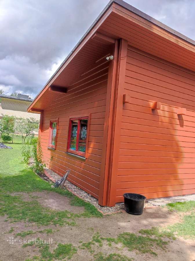 Medinių namų dažymas.terasu, pakalimų montavimas - nuotraukos Nr. 5