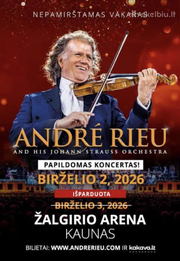 Bilietai į Andr Rieu