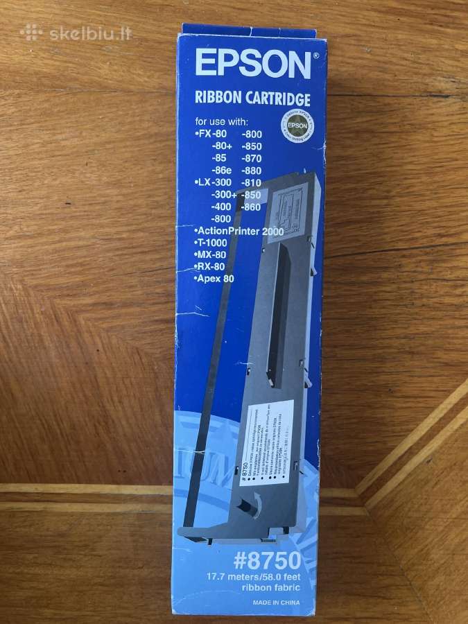 Nauja epson spausdintuvo kasetė