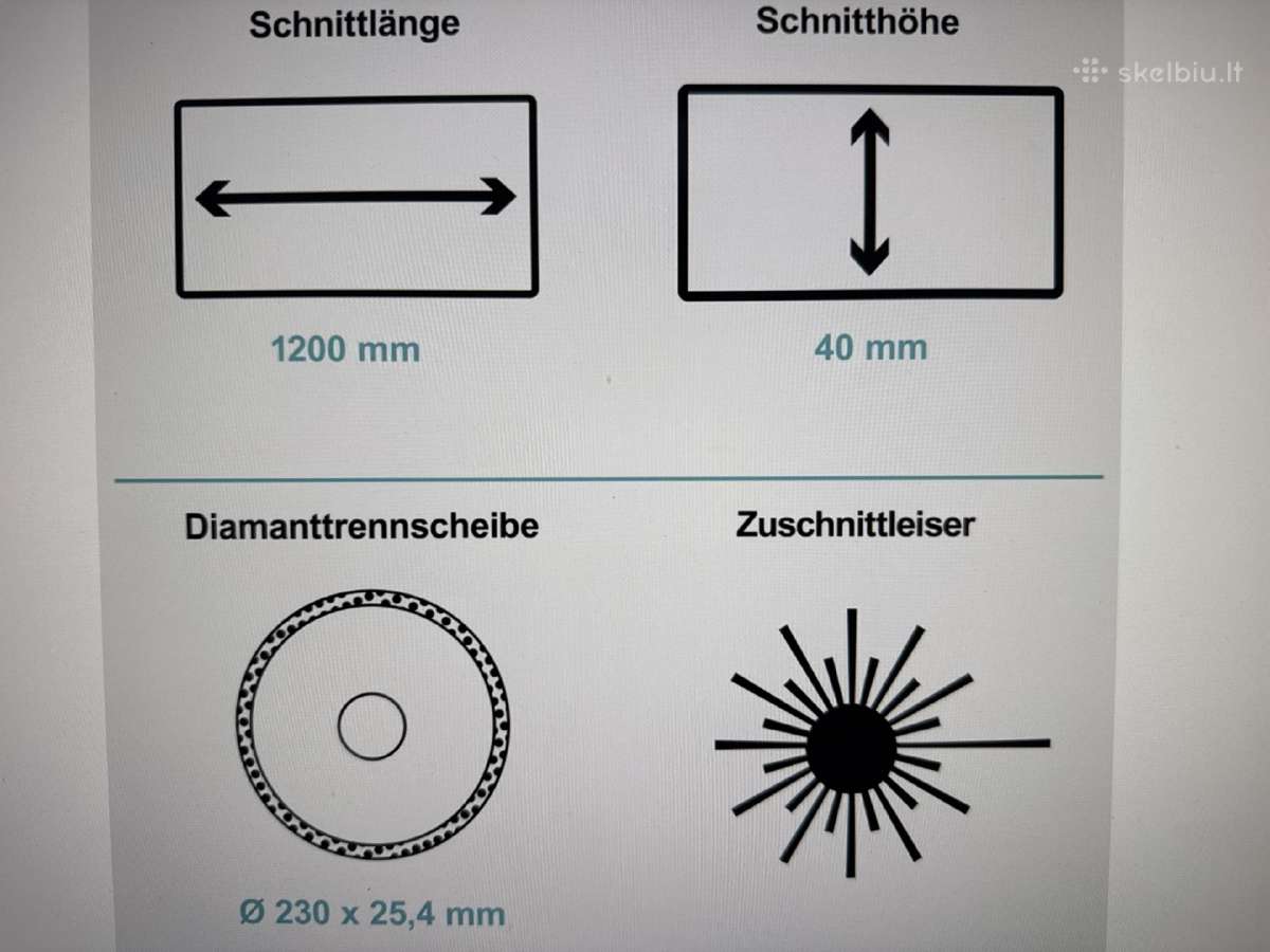 Plytelių pjaustymo staklės 1200 mm Flow Fayk4700 - nuotraukos Nr. 4