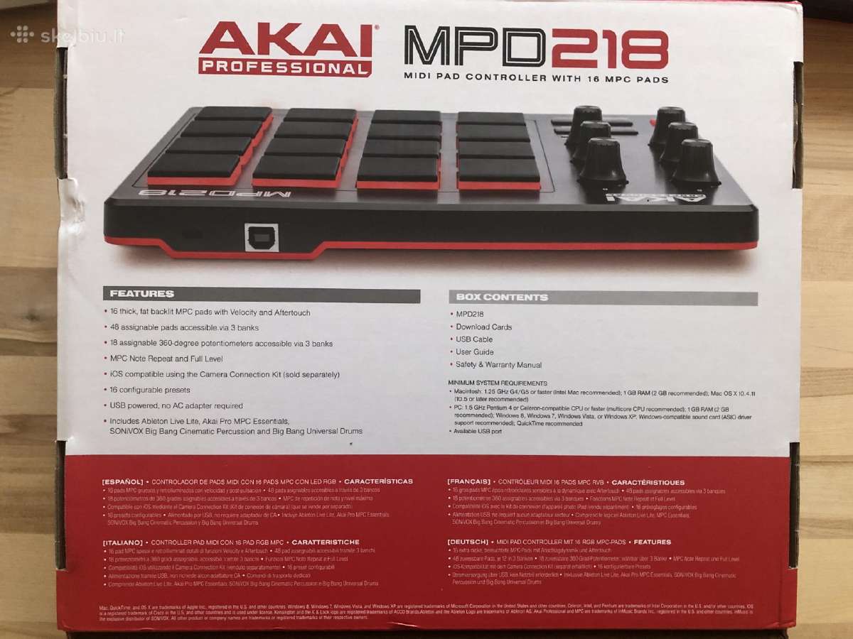 Akai mpd 218 - nuotraukos Nr. 3