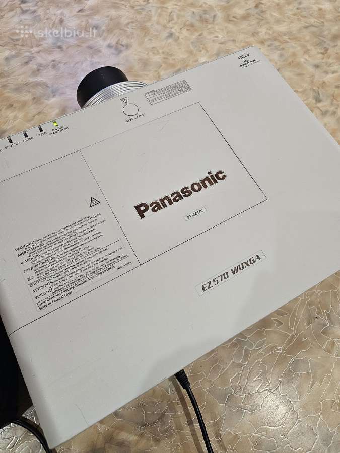 Vaizdo projektorius Panasonic Ez570 Wuxga - nuotraukos Nr. 2