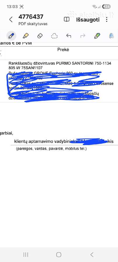 Rankšluoščių džiovintuvas - gyvatukas - nuotraukos Nr. 2