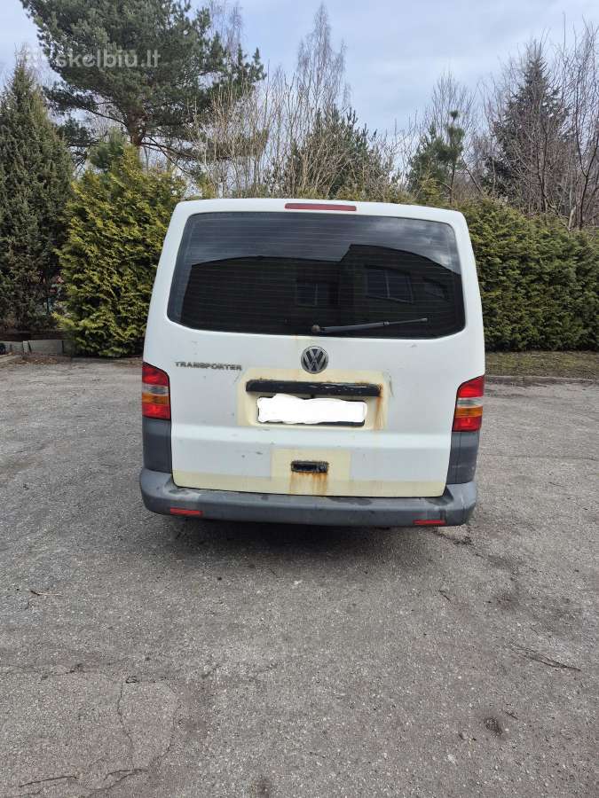 VW Transporter 2008, 1.9 Tdi, 62 kw, 9 vietų - nuotraukos Nr. 12