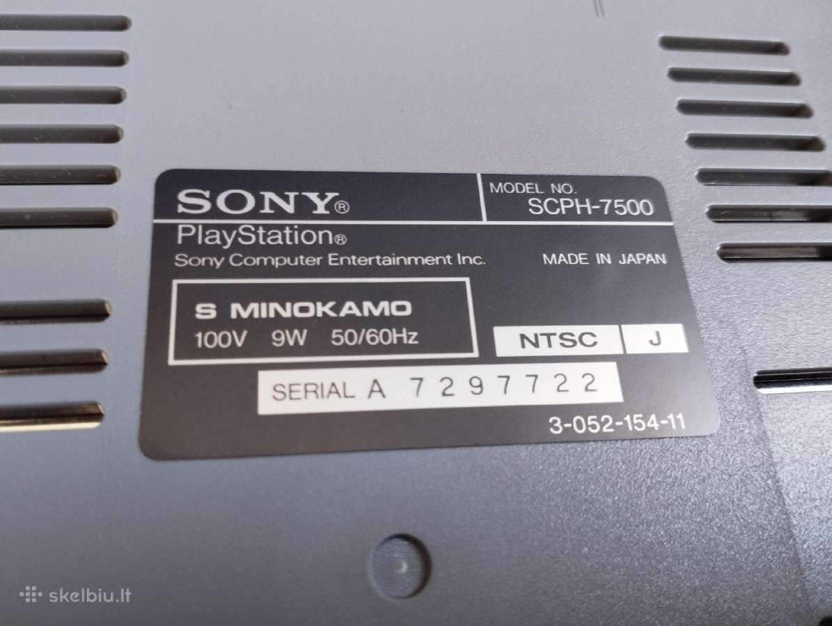 Sony Playstation 1 (Japonijos modelis Ntsc) - nuotraukos Nr. 6