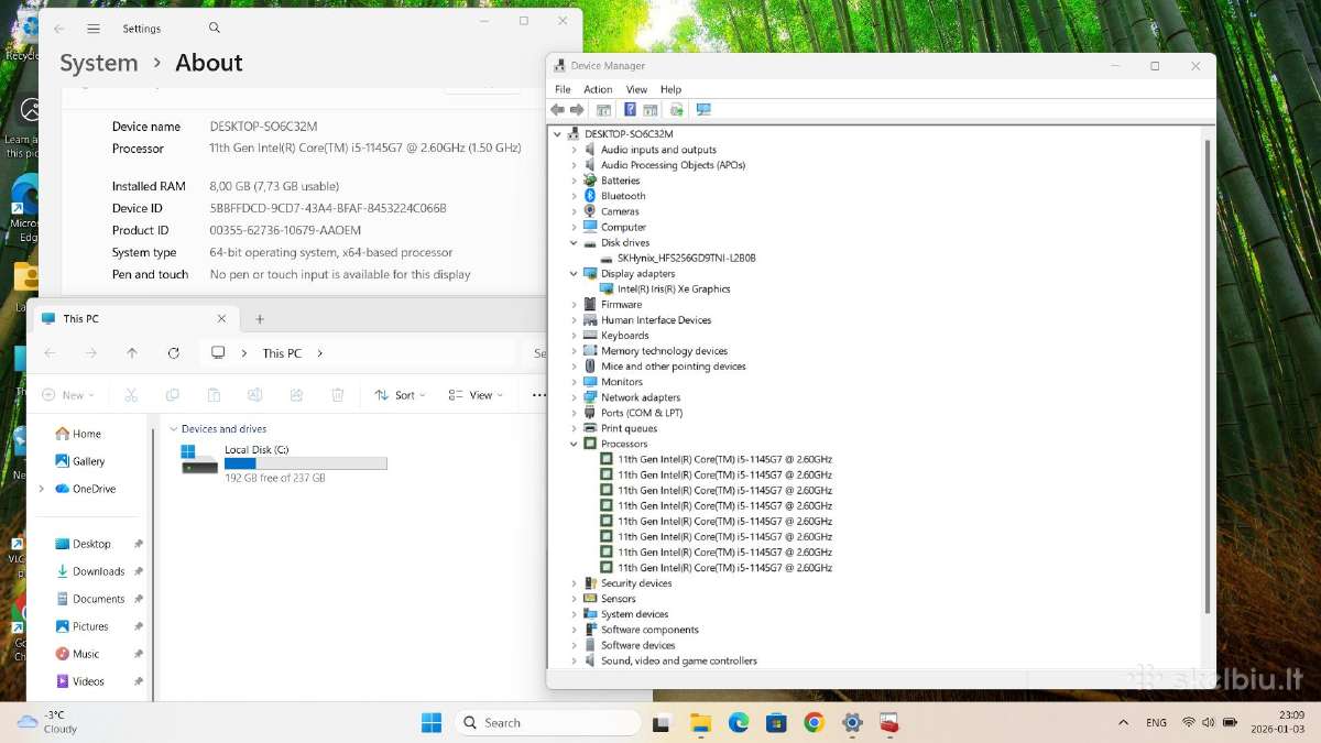 Dell Latitude 5520 15.6 Fhd Ips i5 1145g7 - nuotraukos Nr. 9