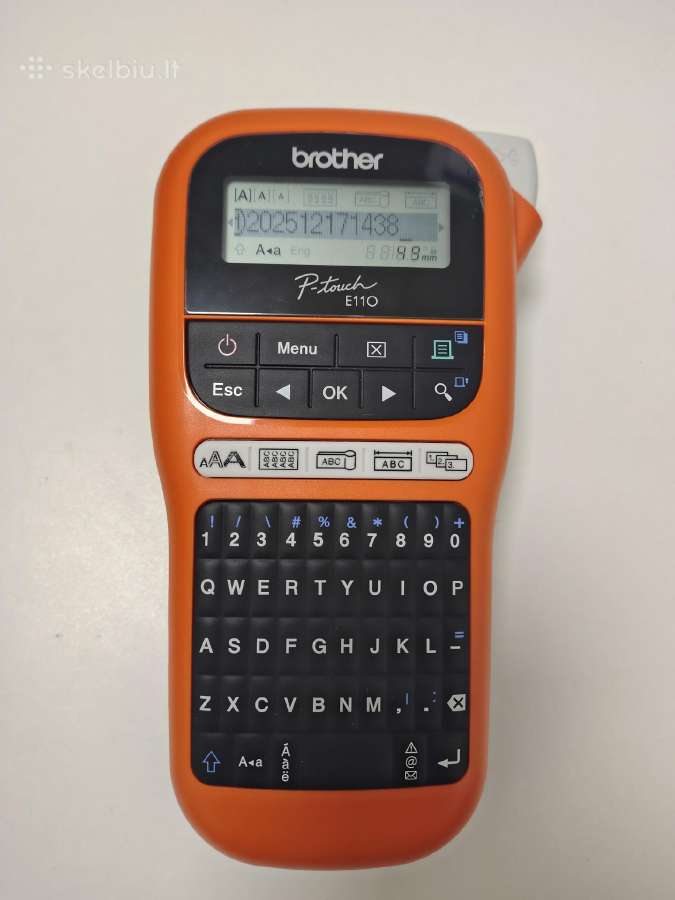 Brother Pt-e110 etikečių spausdintuvas - nuotraukos Nr. 2