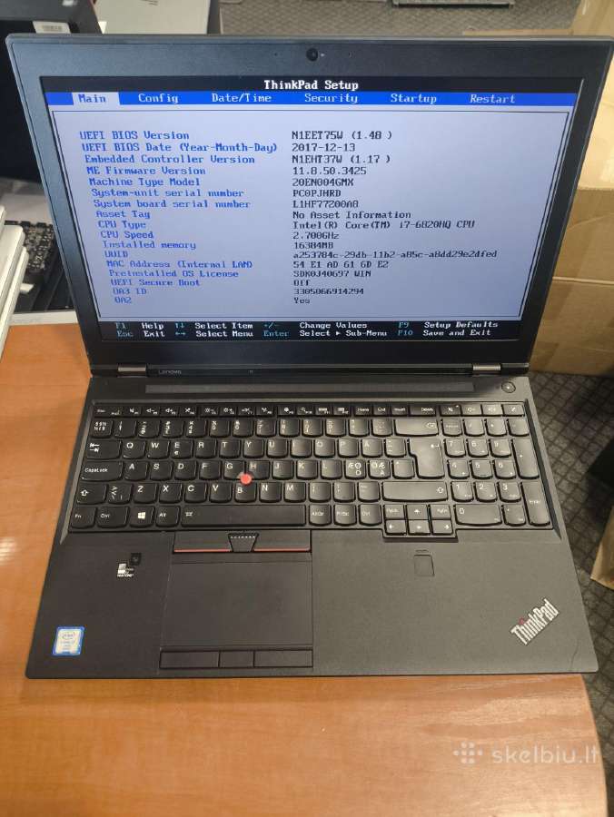P50 15.6 Ips i7-6820hq 16gb 512gb M2000m 4gb