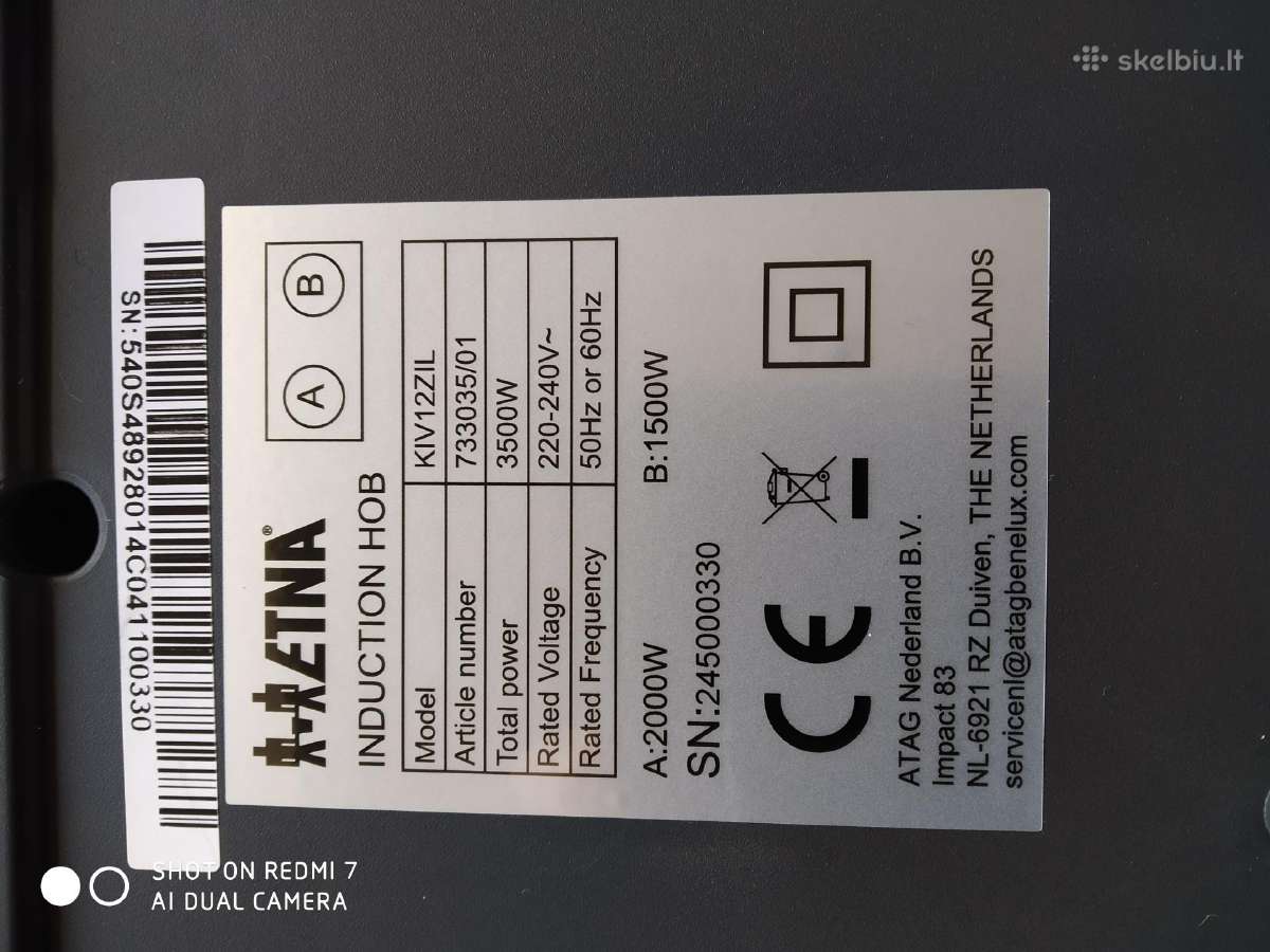 Indukcinė kaitlentė.1,2,4v. - nuotraukos Nr. 14