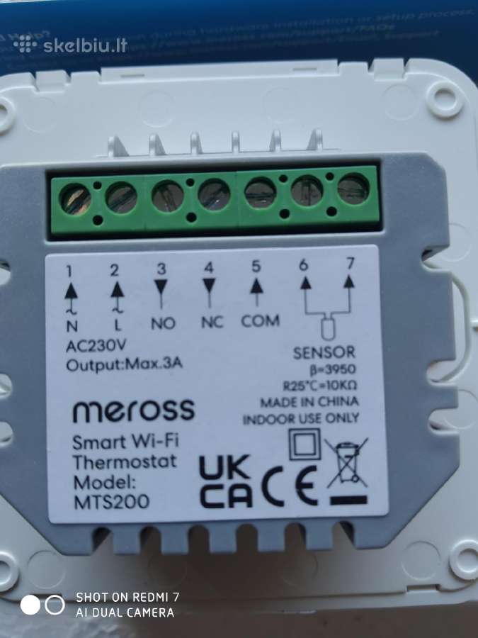 Grindų šildymo termostatas Meross(WiFi). - nuotraukos Nr. 6