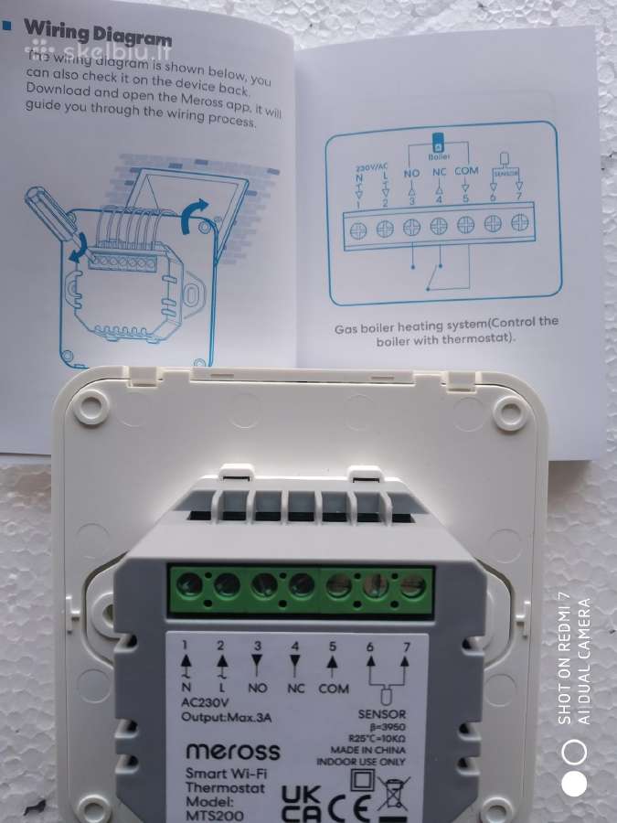 Grindų šildymo termostatas Meross(WiFi). - nuotraukos Nr. 5