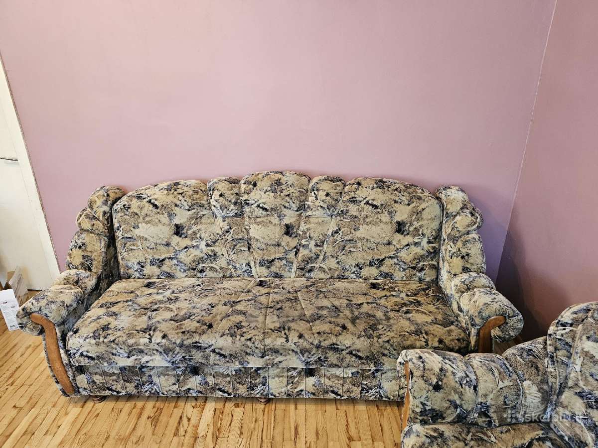 Svetainės baldai. Sofa, krėslas - nuotraukos Nr. 3