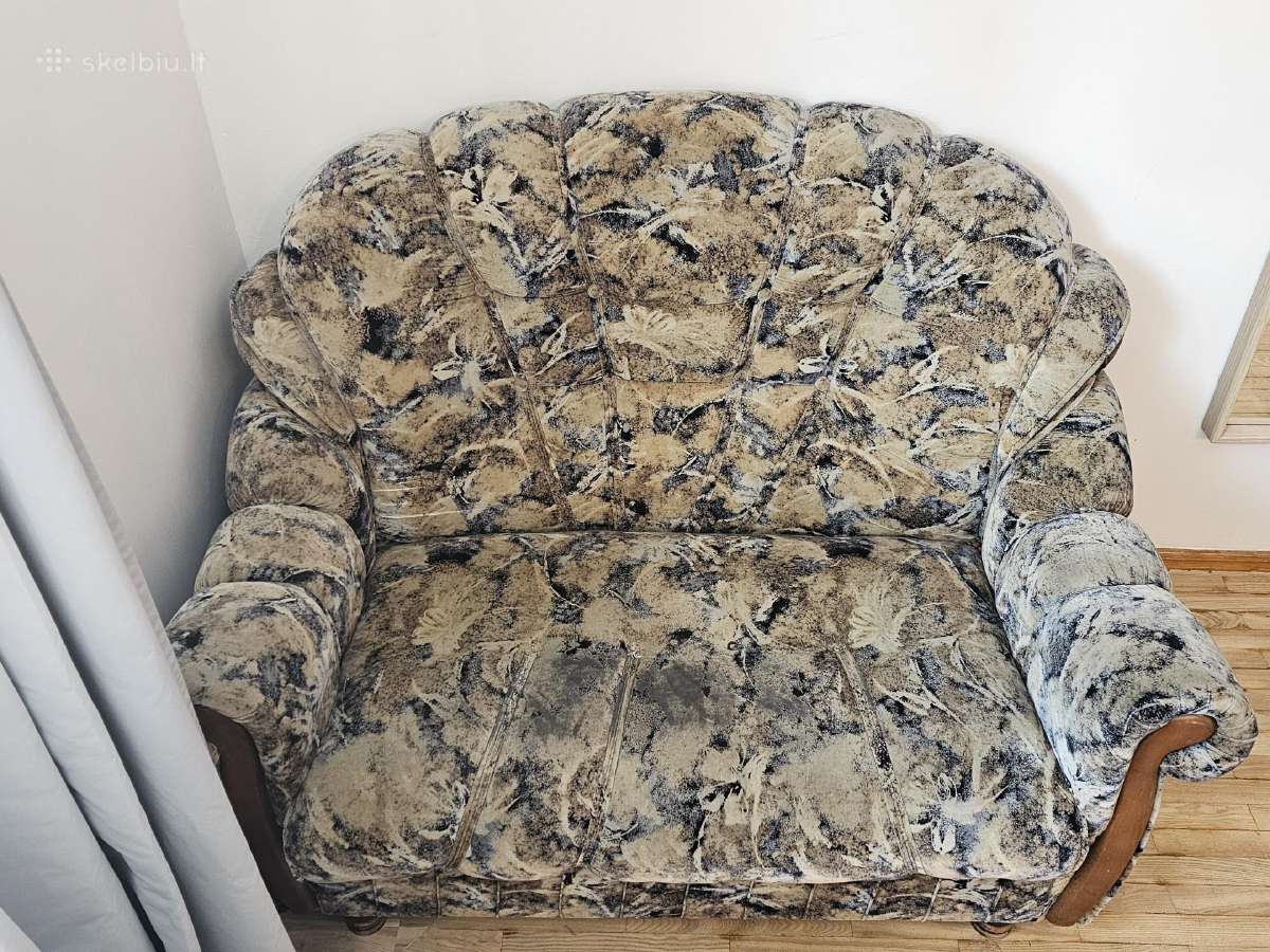Svetainės baldai. Sofa, krėslas - nuotraukos Nr. 6