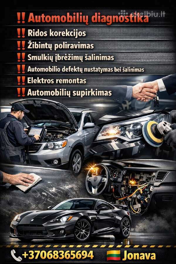 Automobilių remontas/diagnostika Jonava