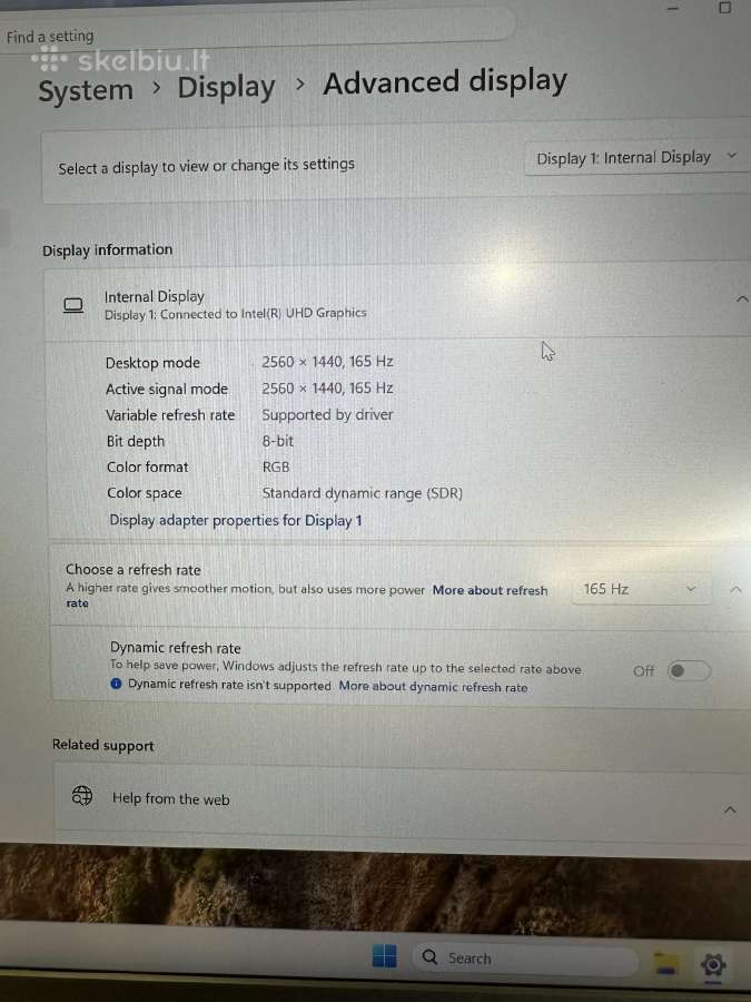Galingas 17" Hp Omen Rtx 4070 i7 - nuotraukos Nr. 8